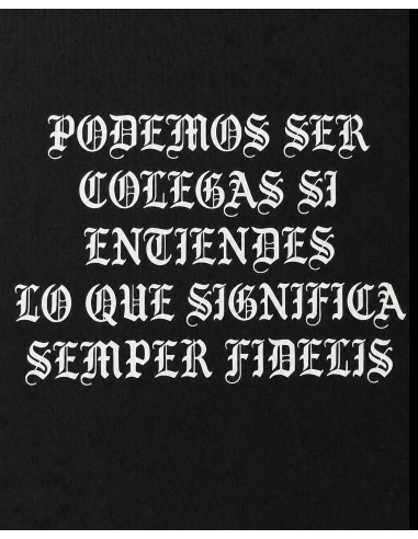 Colegas de SEMPER — Detalle del estampado trasero
